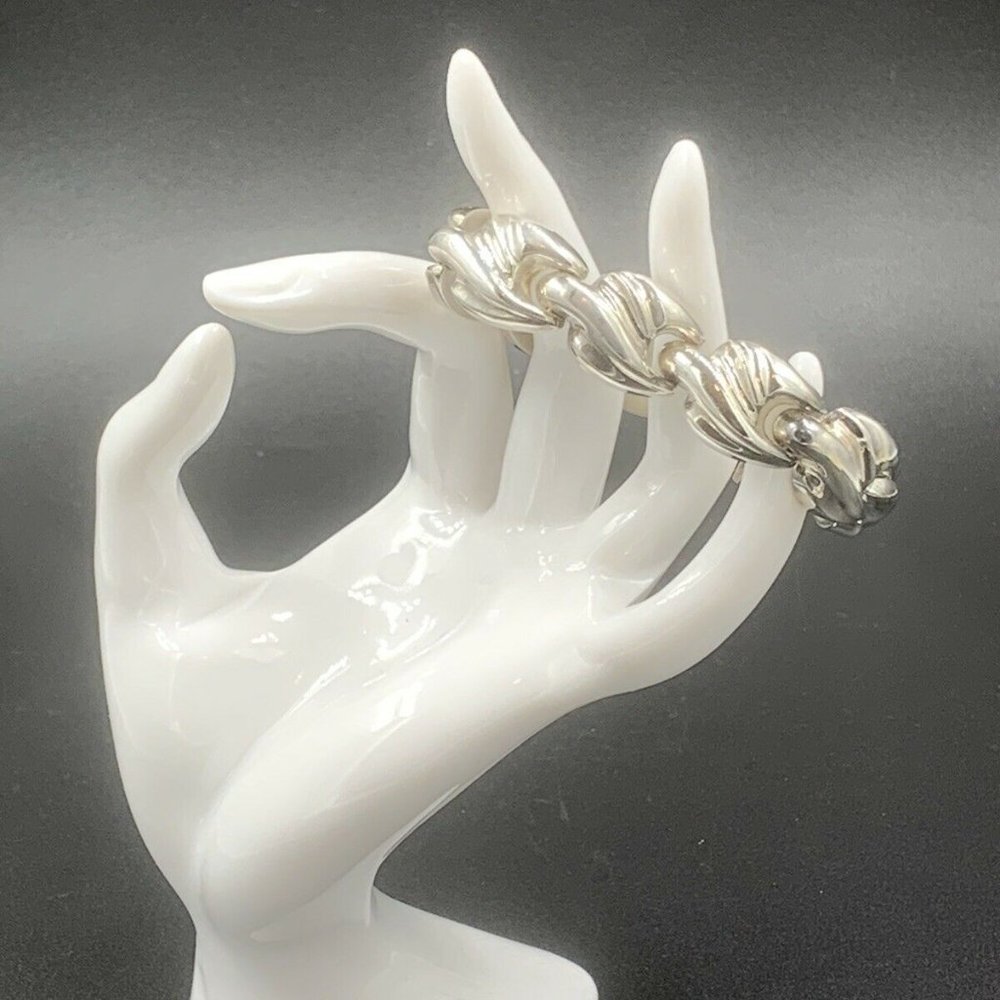 Sterling Large Link Bracelet 30.03g 925 Italy